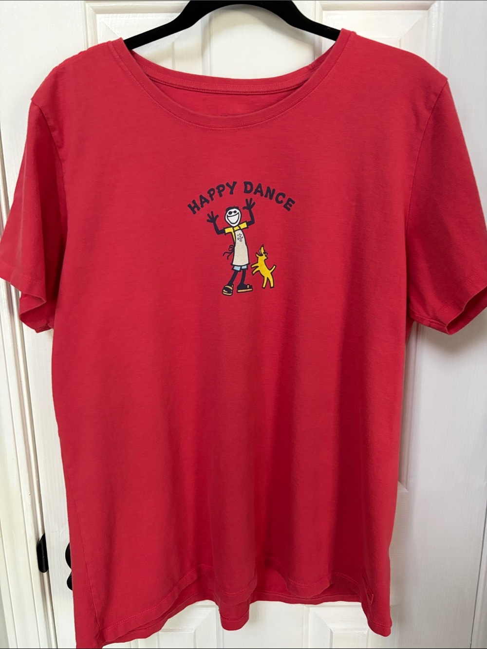 Life Is Good Red 'Happy Dance' Graphic Tee